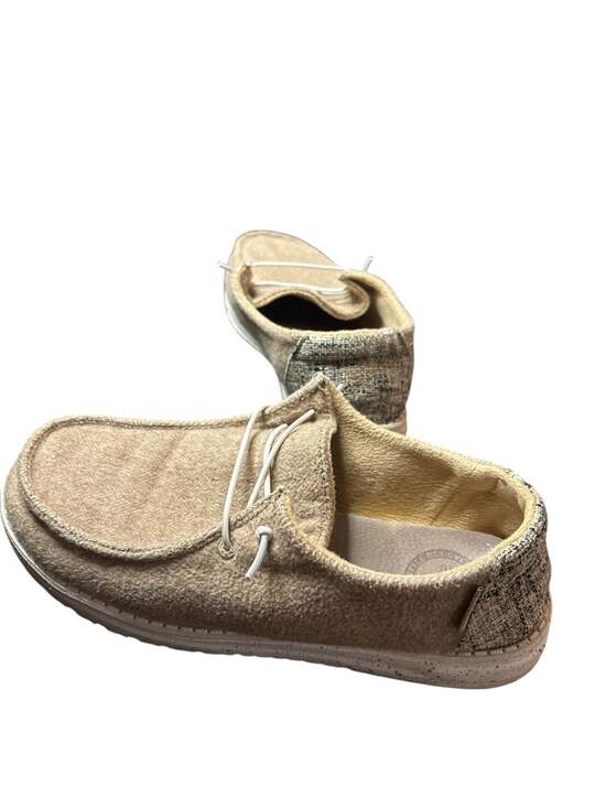 HEYDUDE Wendy Tan Wool Buckle Exclusive Women's Slip On Shoes Size 10 - Picture 2 of 6